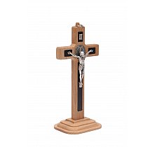 Krzyż Drewniany Benedykt z Podstawą