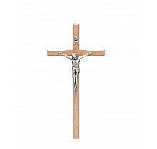 Krzyż drewniany 16 cm jasny