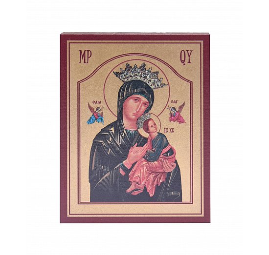 Obrazek z ikoną Matki Bożej Nieustającej Pomocy