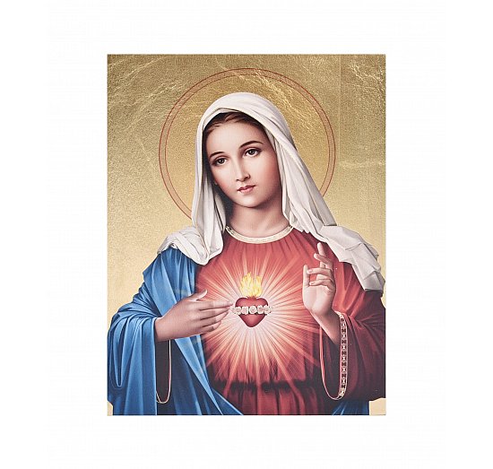 Ikona złocona Serce Maryi