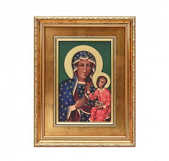 Obraz Matka Boża Częstochowska w złoconej ramie