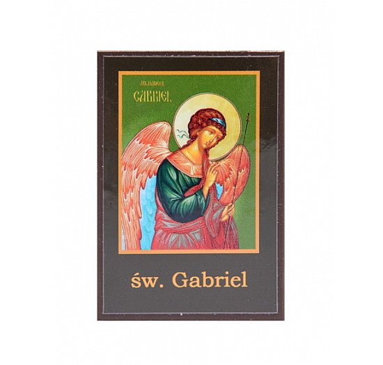 Ikona święty Gabriel rozmiar 7x9 cm