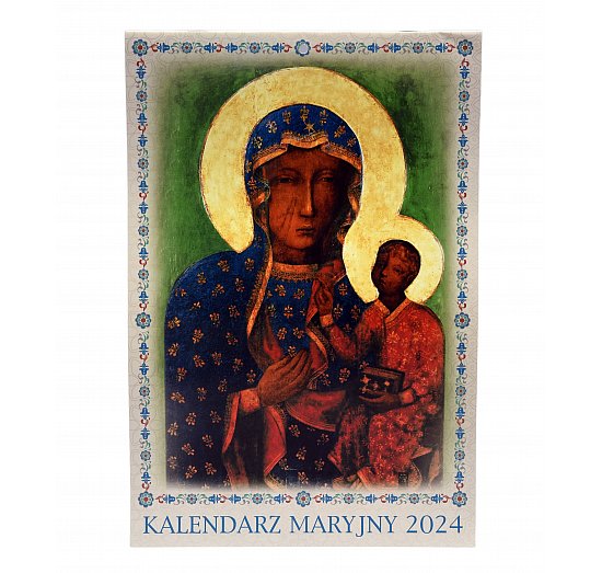 Kalendarz Maryjny do powieszenia na 2024 rok 