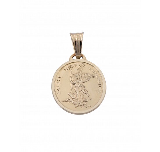 Medalik złoty z Michałem Archaniołem