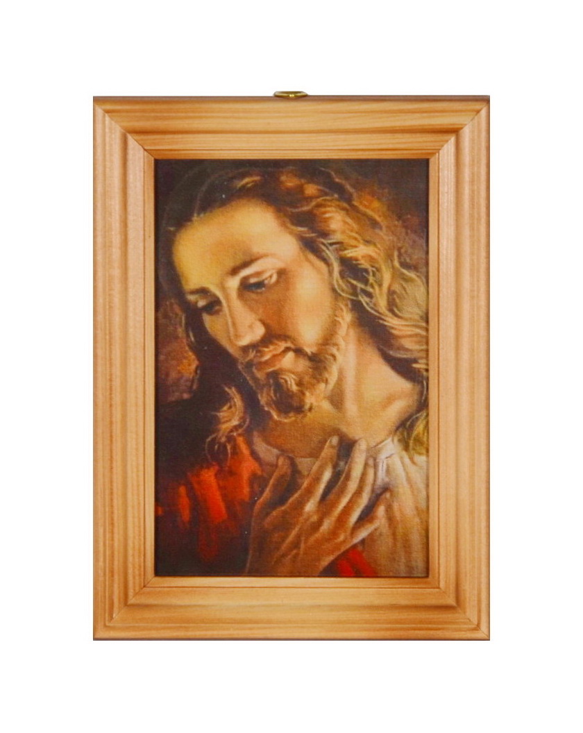 Obrazek W Drewnianej Ramce Jezus Wg Brata Elia Jezus Chrystus Meritohurt Pl