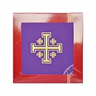 Bielizna kielichowa Krzyż Jerozolimski fioletowa