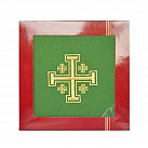 Bielizna kielichowa Krzyż Jerozolimski zielona