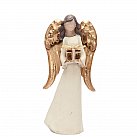 Figurka Anioł ze złotymi skrzydłami