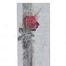 Karnet z kondolencjami z różą