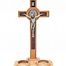Komplet kolędowy drewniany Krzyż Benedykt 25 cm Extra