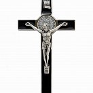 Krzyż św. Benedykta 20 cm czarny wzór 2