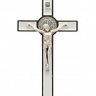 Krzyż św. Benedykta 12,5 cm biały