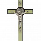 Krzyż św. Benedykta 12,5 cm fluorescencyjny