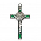 Krzyż św. Benedykta 5 cm zielony