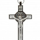 Krzyż św. Benedykta 7 cm biały