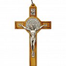 Krzyż św. Benedykta prosty drzewo oliwne