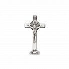 Krzyż św. Benedykta 7 cm Stojący Biały