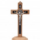 Krzyż Drewniany z Podstawą 15 cm