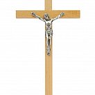 Krzyż drewniany 18 cm jasny prosty