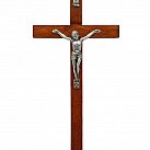 Krzyż drewniany prosty 20 cm ciemny