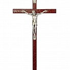 Krzyż drewniany 16 cm ciemny