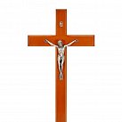 Krzyż drewniany prosty 42 cm brąz