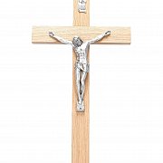 Krzyż drewniany duży 37 cm jasny