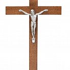 Krzyż drewniany duży 52 cm brązowy