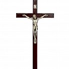 Krzyż drewniany 22 cm ciemny