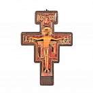Krzyż franciszkański bukowy duży ciemny