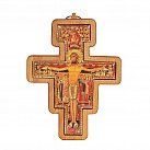 Krzyż franciszkański bukowy 12 cm jasny