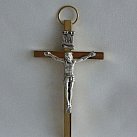 Krzyż metalowy 8 cm kolor złoty