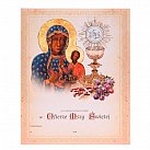 Obrazek do Pierwszej Komunii Świętej, Matka Boża Częstochowska