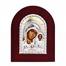 Ikona srebrna Maryja z Jezusem ramka