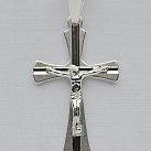 Krzyżyk diamentowany srebrny nowy wzór