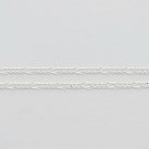 Łańcuszek srebrny splot figaro diamentowany 50 cm