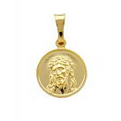 Medalik pozłacany z wizerunkiem Jezusa