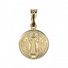 Medalik pozłacany św. Benedykt