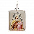 Medalik srebrny Matka Boża Szkaplerzna wzór 2