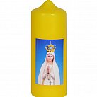 Świeca paschalik Matka Boża Fatimska, żółta