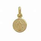Złoty Medalik św. Benedykt mały